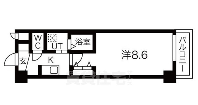 エスカーサ京都西陣の間取り