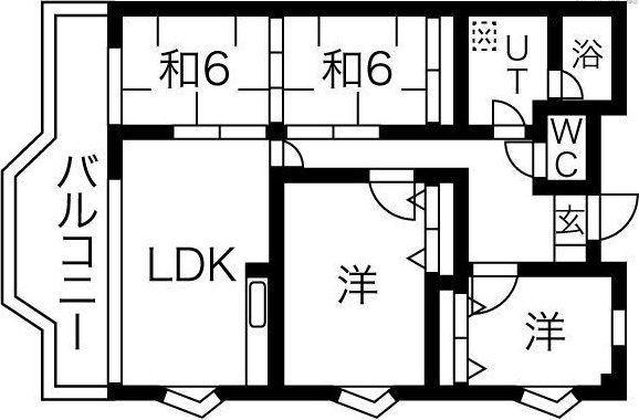 テラスハウゼェ小笹の間取り