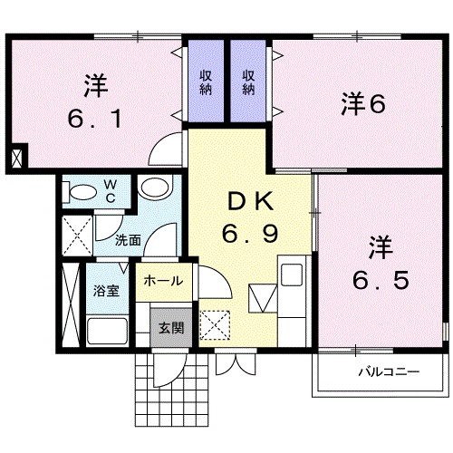 【ヴェストヒューゲルの間取り】