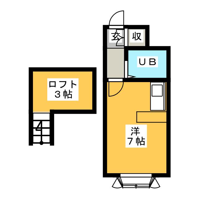 ベルピア増尾１－２の間取り