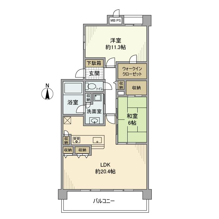 レクセルマンション志木の間取り