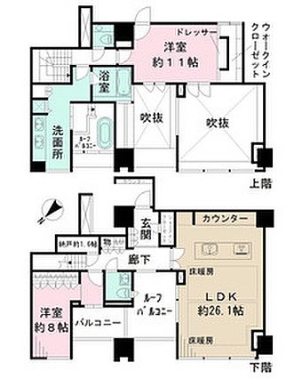 シティタワー麻布十番の間取り