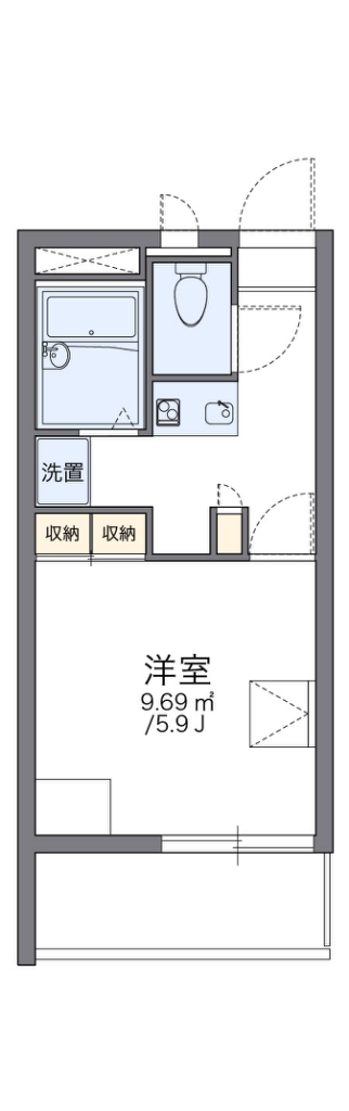 レオパレスグランデ泉Ｂの間取り