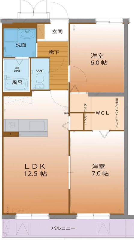 ハートフル　花梨の間取り