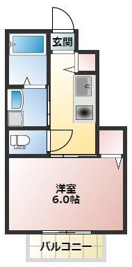 習志野市本大久保のアパートの間取り