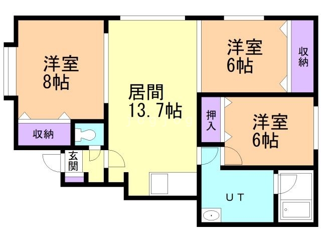 吉田マンションの間取り