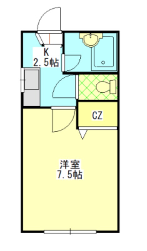 メゾネットKの間取り