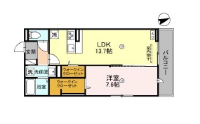 姫路市西二階町のアパートの間取り