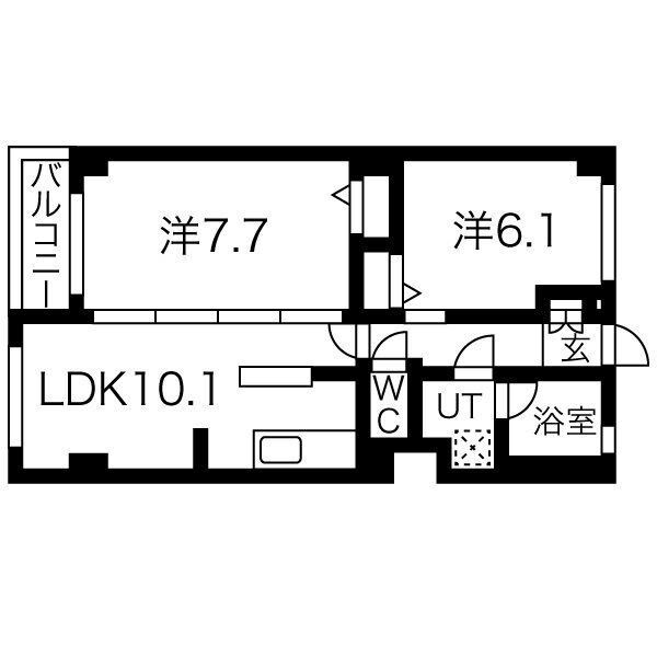 リアルテ霞ヶ丘の間取り