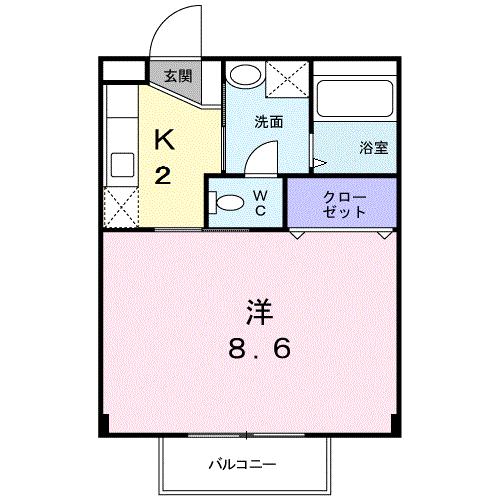 【日置市伊集院町徳重のアパートの間取り】