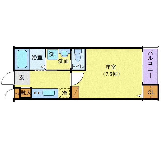 アリュール薬師堂駅前の間取り