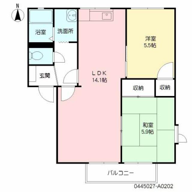 コンフォート海原　Ａ棟の間取り