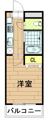 川崎市中原区今井西町のマンションの間取り