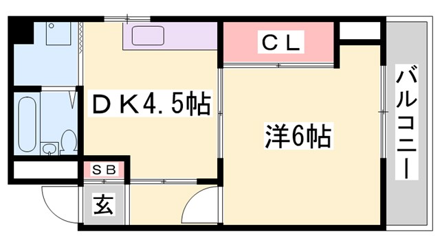 シャトー三和III号館の間取り