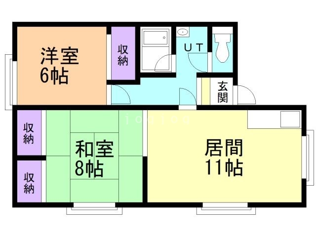 こま草ハイツの間取り