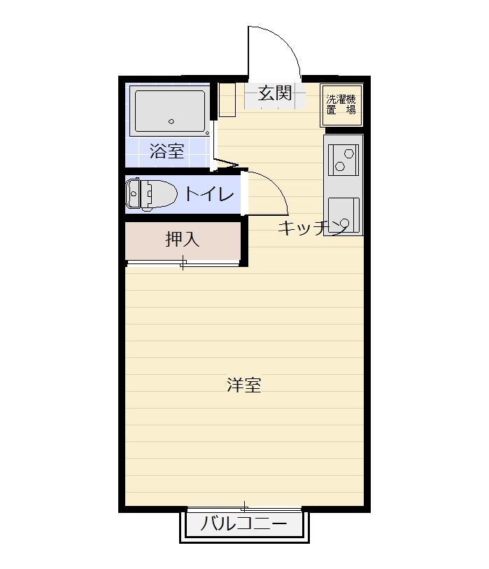 コーポ来夢　Ｃの間取り