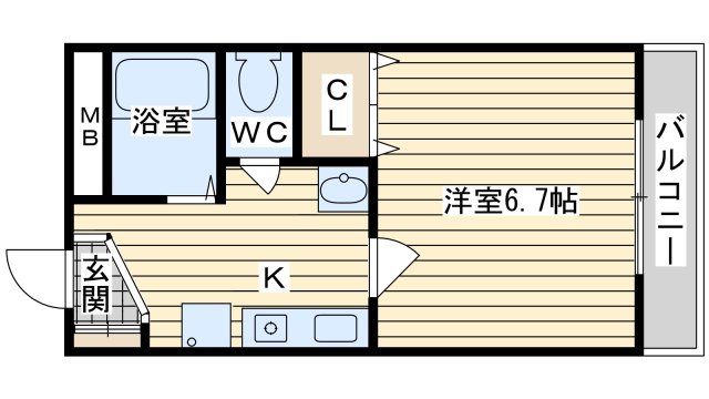 アンソレイエ・シャンブルの間取り