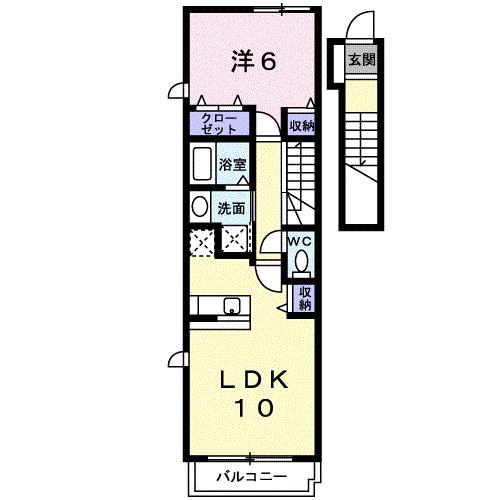 野埜花　Ｂの間取り