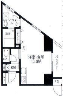 スカイプラザIIの間取り