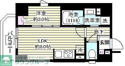 文京区本郷のマンションの間取り