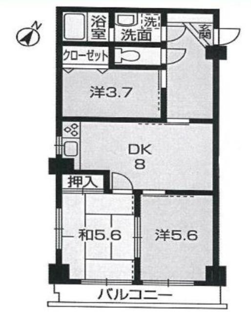 エクセル横山台の間取り