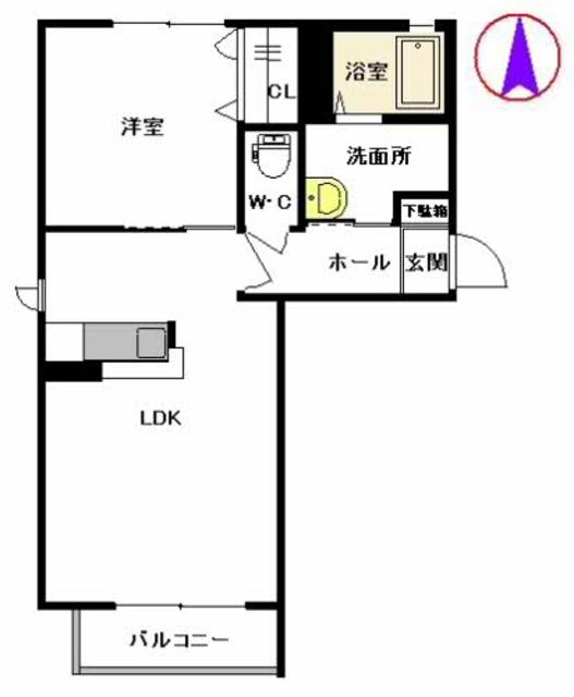 サンリッチ　Ａ棟の間取り