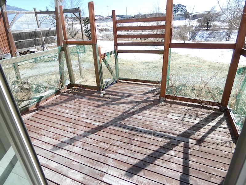 バルコニー　ウッドデッキ