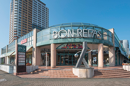 スーパー　ボンラパス百道店（スーパー）まで391m