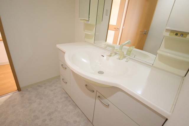 洗面設備　※別部屋の参考写真のため、現状優先です。