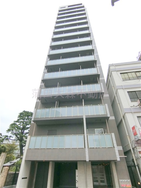 建物外観　2022年2月築　RC鉄筋コンクリート造地上15階建て1K