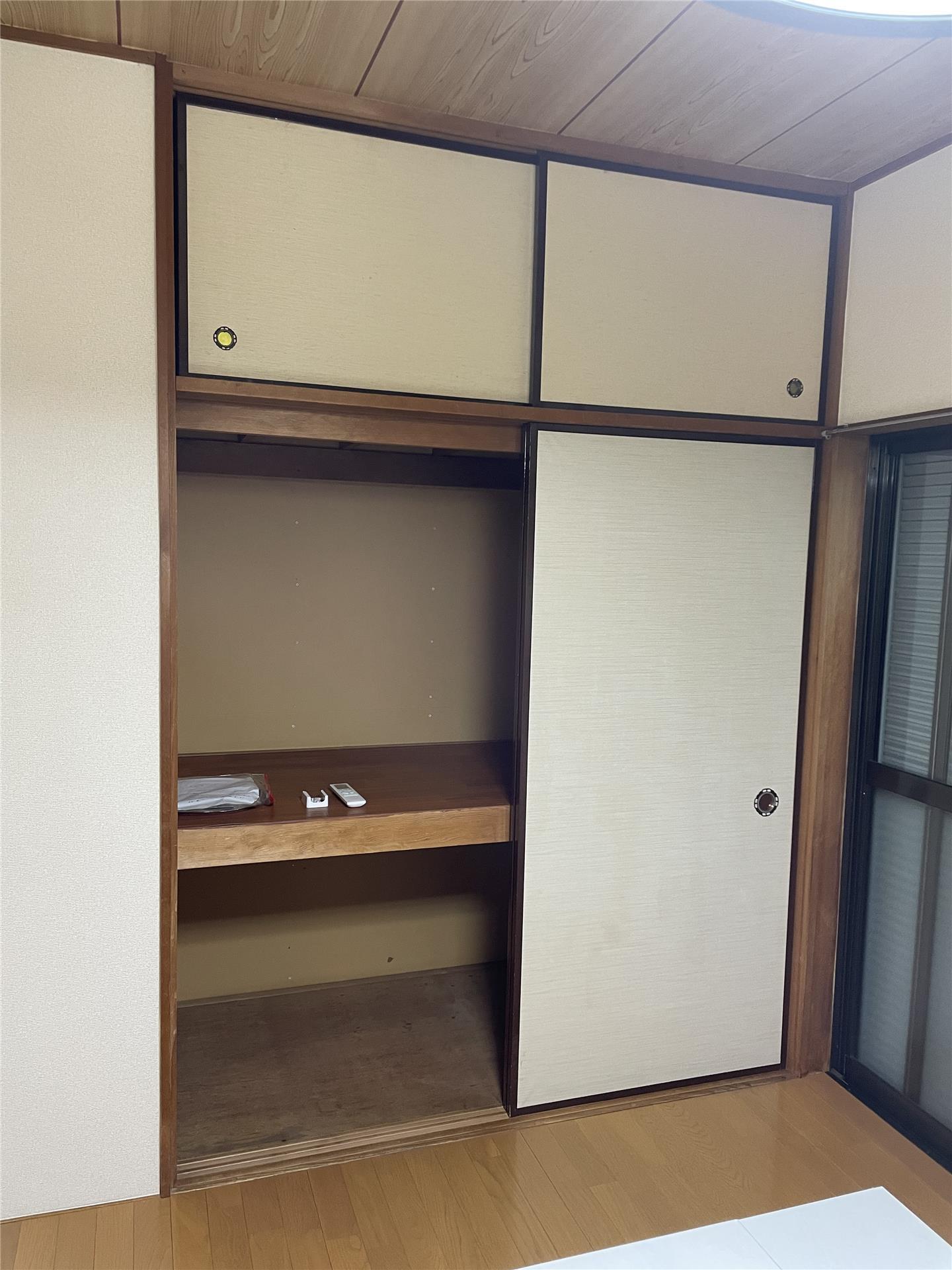 収納　押し入れ収納があります