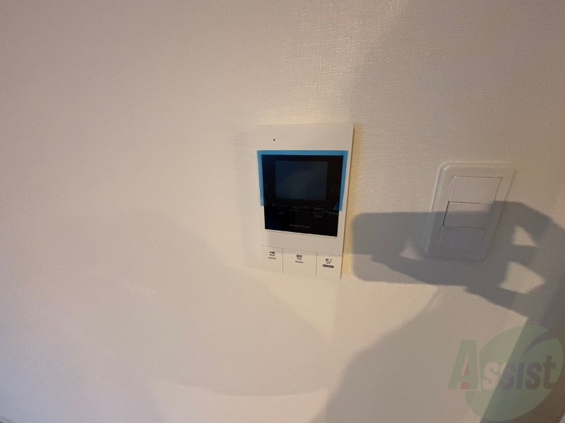 セキュリティ　インターホンです。オートロック付きで安心のマンションです。