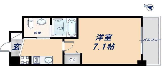 TLRレジデンス本町WESTの間取り写真