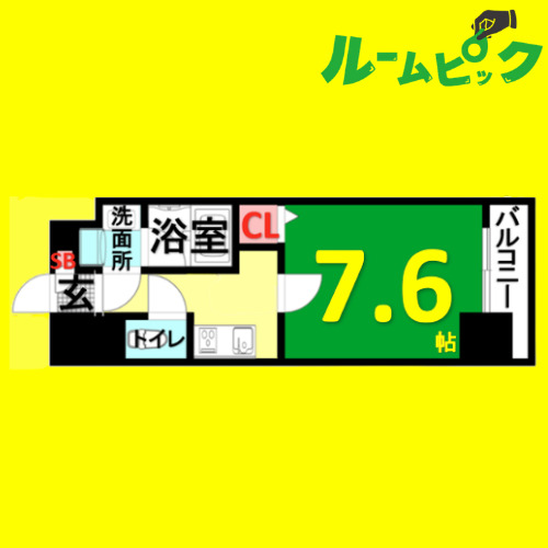 あおなみ線 南荒子駅 徒歩10分 12階建 築4年の間取り写真