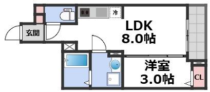 S-MOVE都島EASTの間取り写真