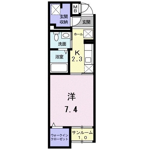 東武東上線 志木駅 徒歩11分 5階建 築14年の間取り写真