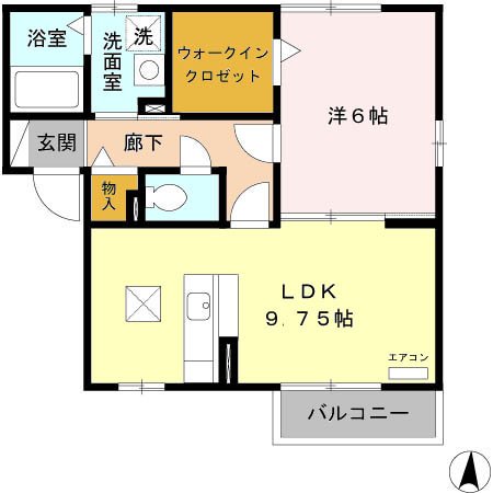 リバージュ Bの間取り写真