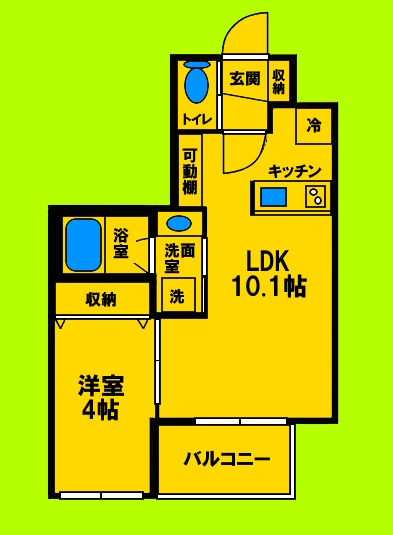 地下鉄御堂筋線 江坂駅 徒歩9分 4階建 新築の間取り写真