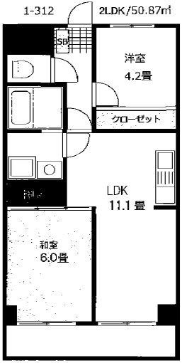 メゾンドベール早稲田Iの間取り写真