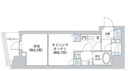 ライオンズフォーシア五反田の間取り写真