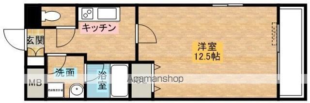 北大阪急行 江坂駅 徒歩6分 14階建 築20年の間取り写真