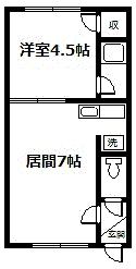 メゾンアルベール旭川の間取り写真