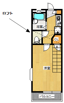 福島県郡山市久留米３（アパート）の賃貸物件の間取り