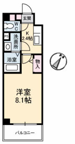 JRBハイツ湯田の間取り