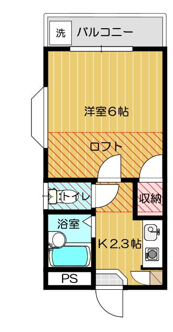 ハイツ　ソリティアIIの間取り