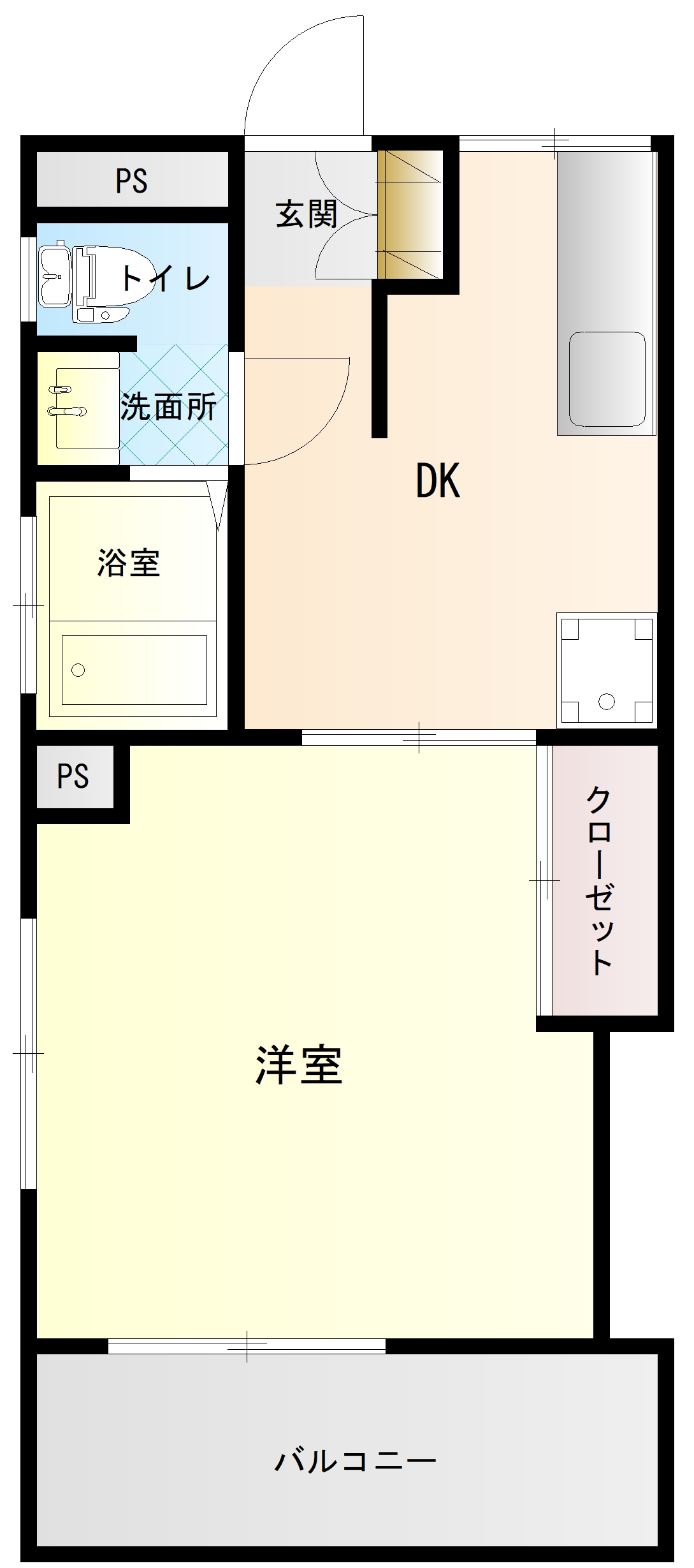 王冠ビルの間取り