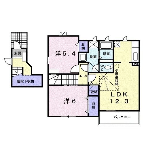 【デュオ　クール　IIの間取り】