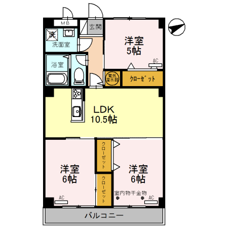 クレスト・デュオの間取り