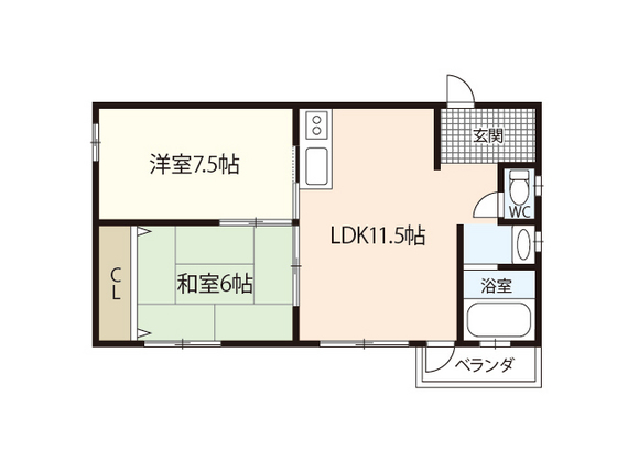 林ビル（尾長）の間取り