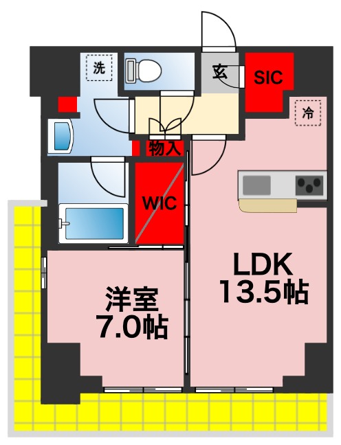 プライムメゾン千葉新町の間取り